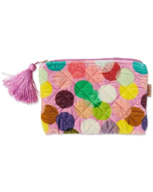 Kip & Co | Confetti Pink Velvet Cosmetics Purse