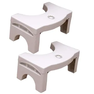 Kuber Step up Stool Foldable Air Freshener Box Nonslip Padding 35 x 20 x 8 cm.-Pack of 2