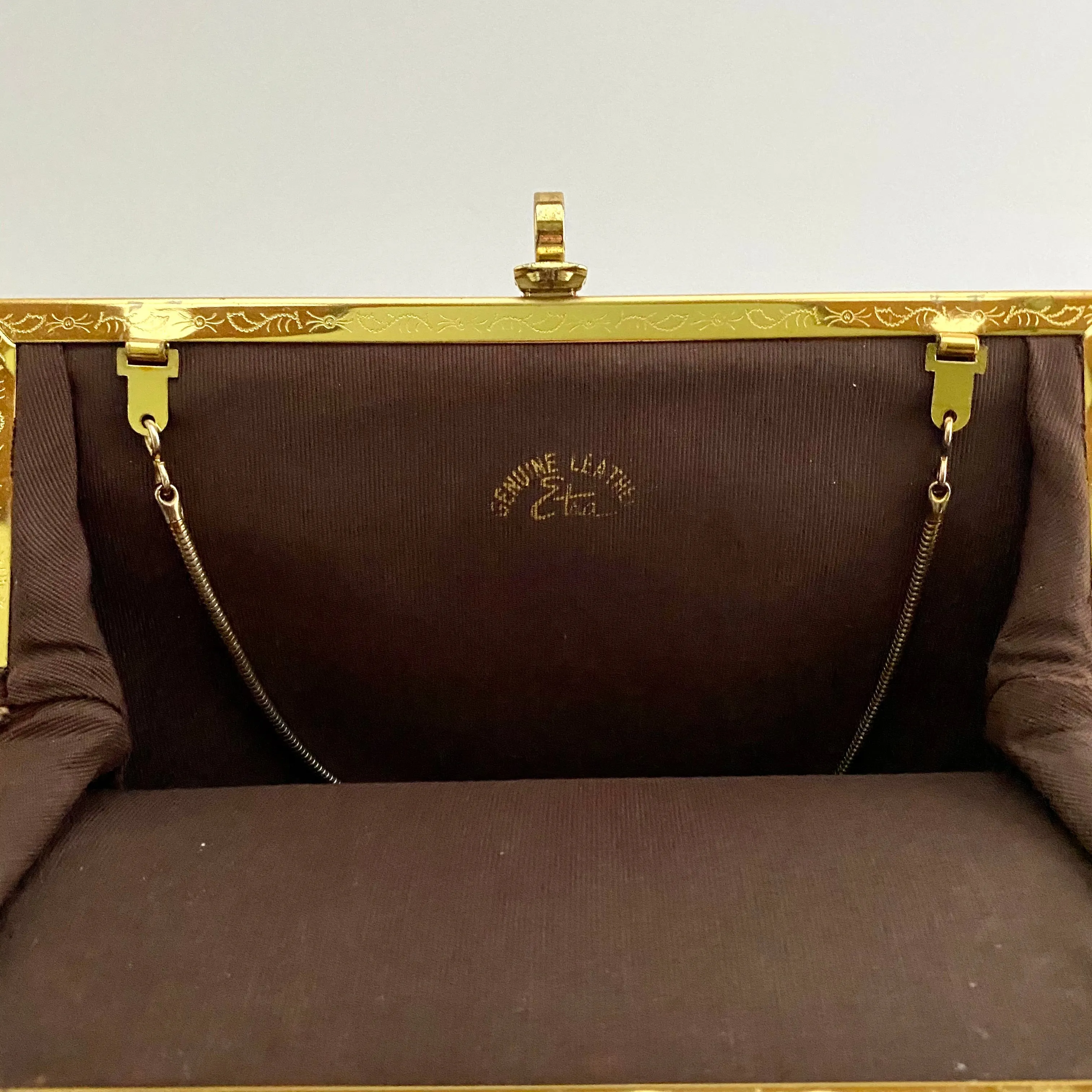 Late 50s/ Early 60s Etra Leather Clutch