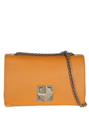 Le Clou Medium Flap Bag, Mustard