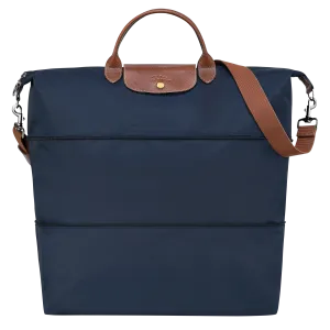 Le Pliage Original Expandable Travel Bag Recycled Canvas - Navy