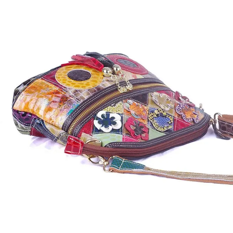 Leather Messenger Bag Snake: Trendy Snake Pattern Design, High-Quality Material & Stylish Look