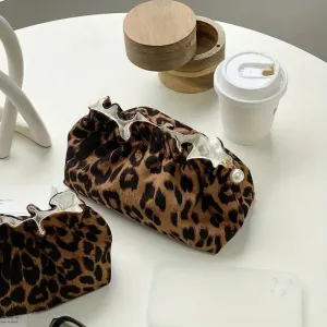 LEOPARD PRINT COSMETIC SET OF 2