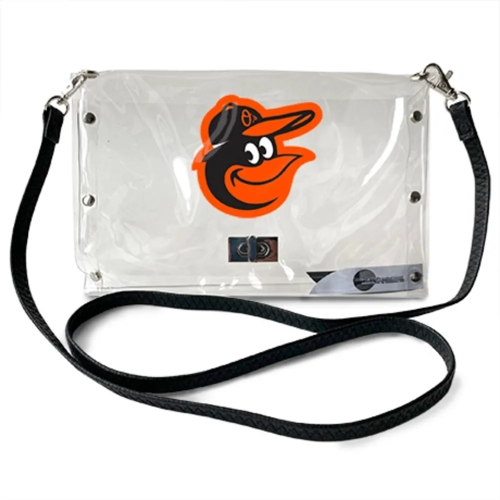 Little Earth Productions MLB Baltimore Orioles Clear Envelope Purse