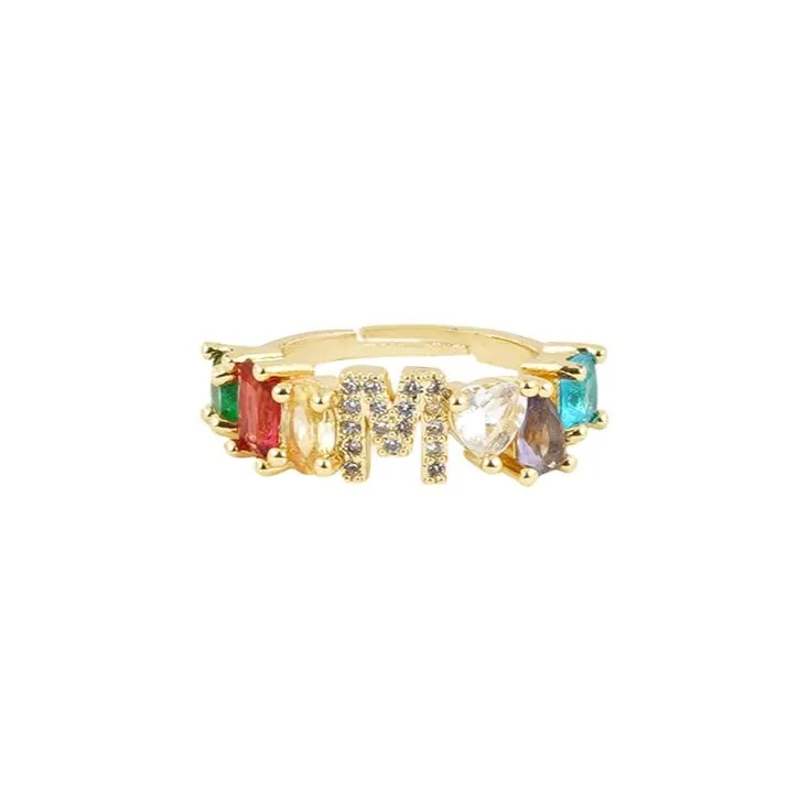 Lowe Multicolour Alphabet M Ring