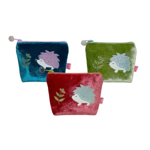 Lua Hedgehog Silk Velvet Mini Purse