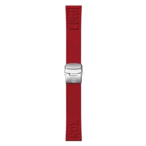 Luminox 24mm Cut-to-Fit Branded Rubber Strap in Red