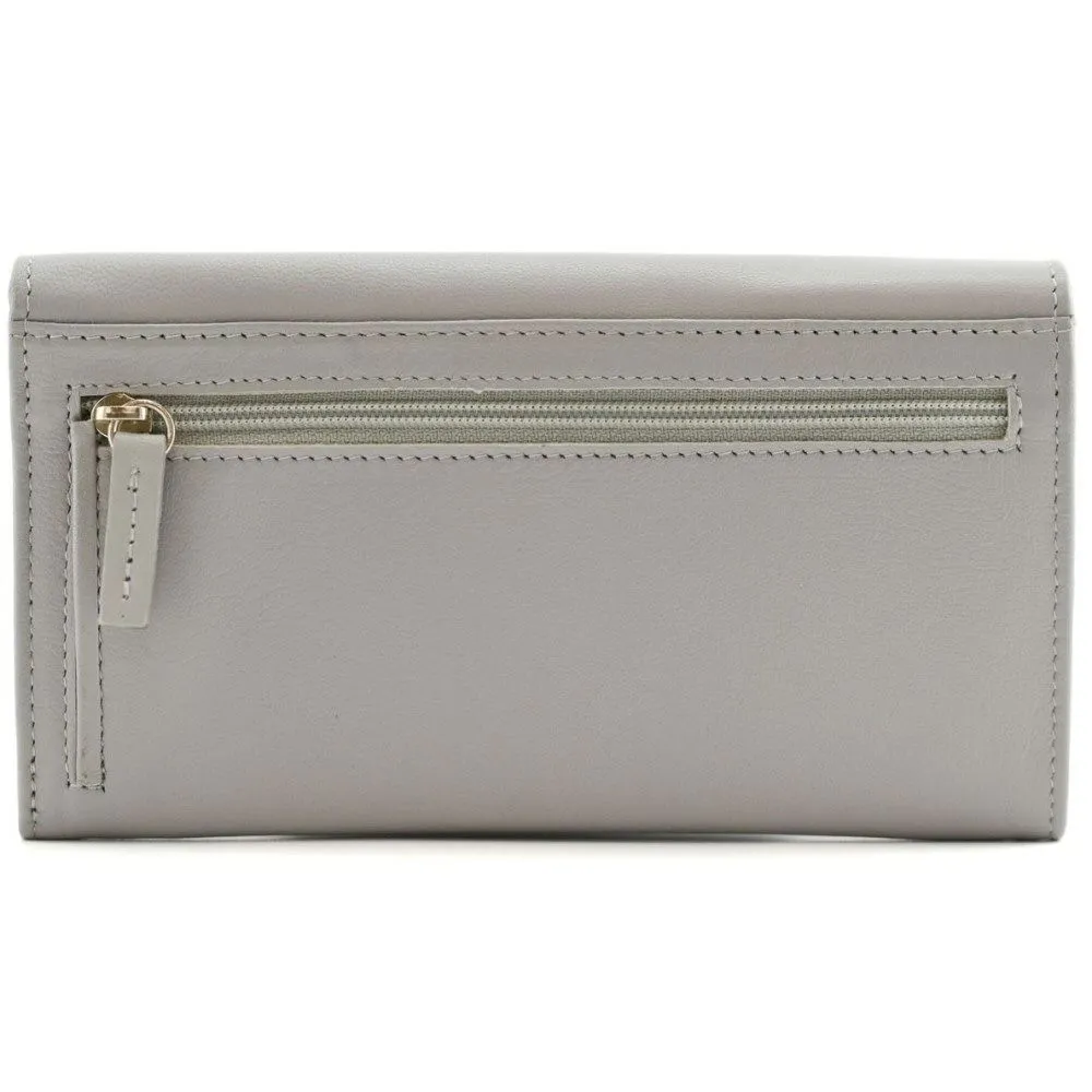 Mala Leather Grey Matinee Stag Purse