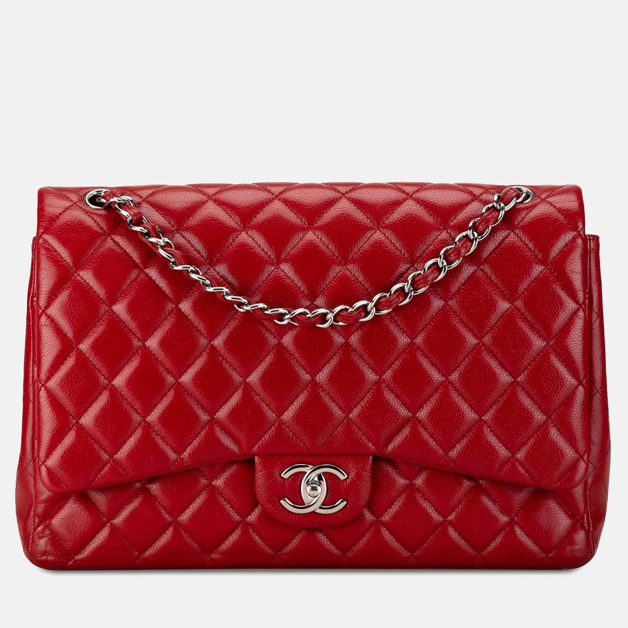 Maxi Classic Caviar Double Flap Bag