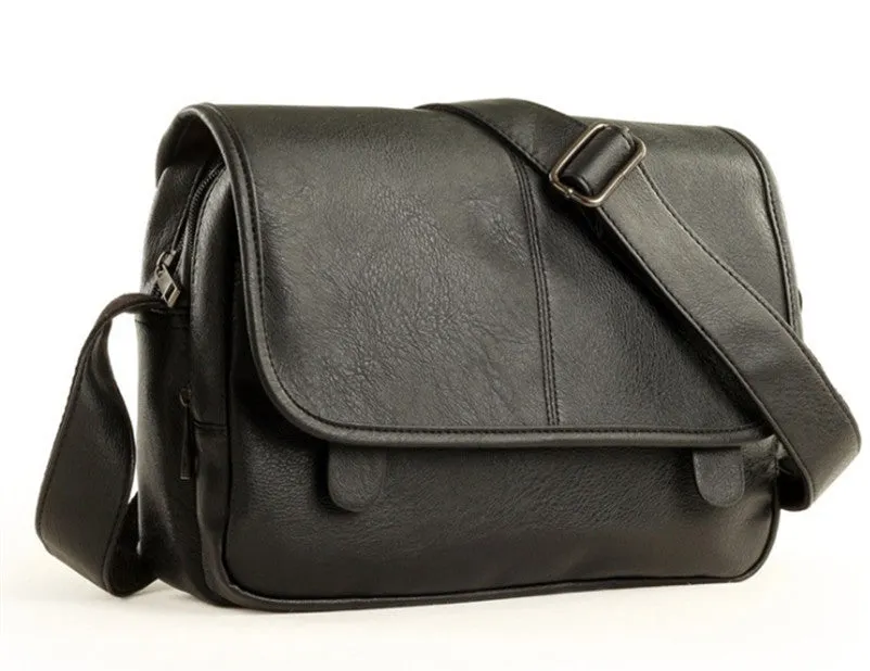 Men's PU Leather Casual Messenger Bag