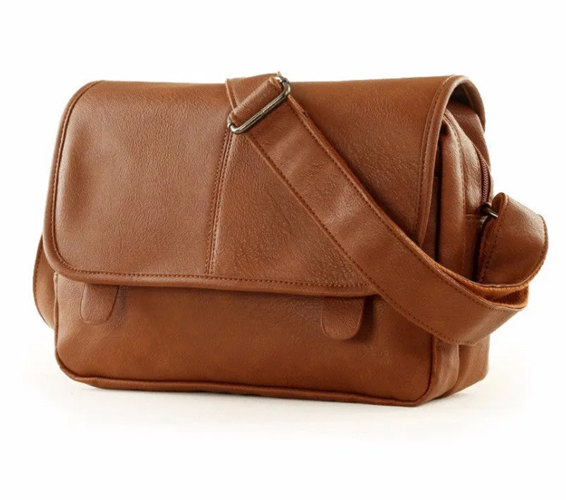 Men's PU Leather Casual Messenger Bag