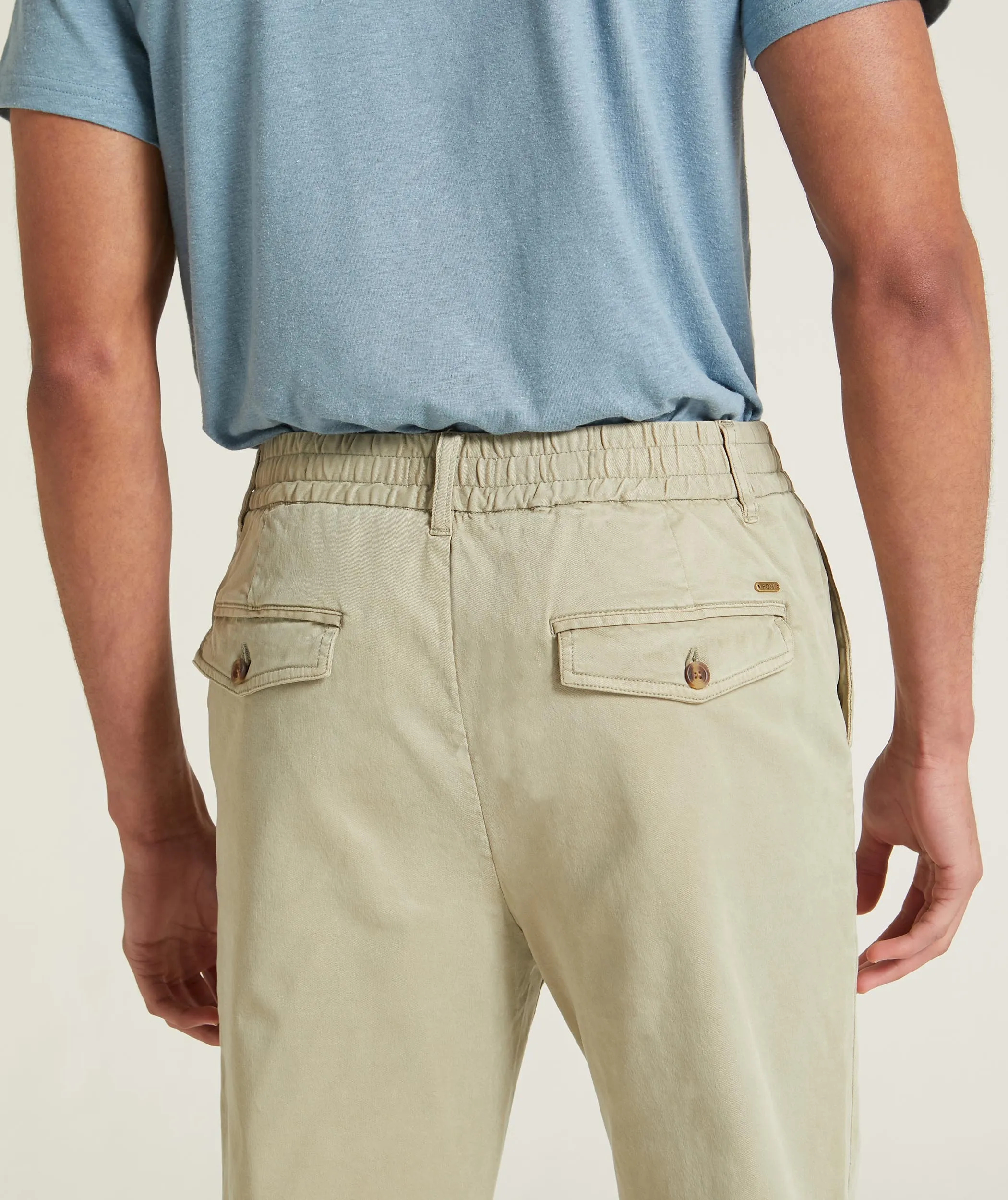 Mens Slim Tencel Blend Pants - Seafoam Green