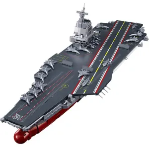 Military Fujian Navy 003 Aircraft Carrier Bricks Toy