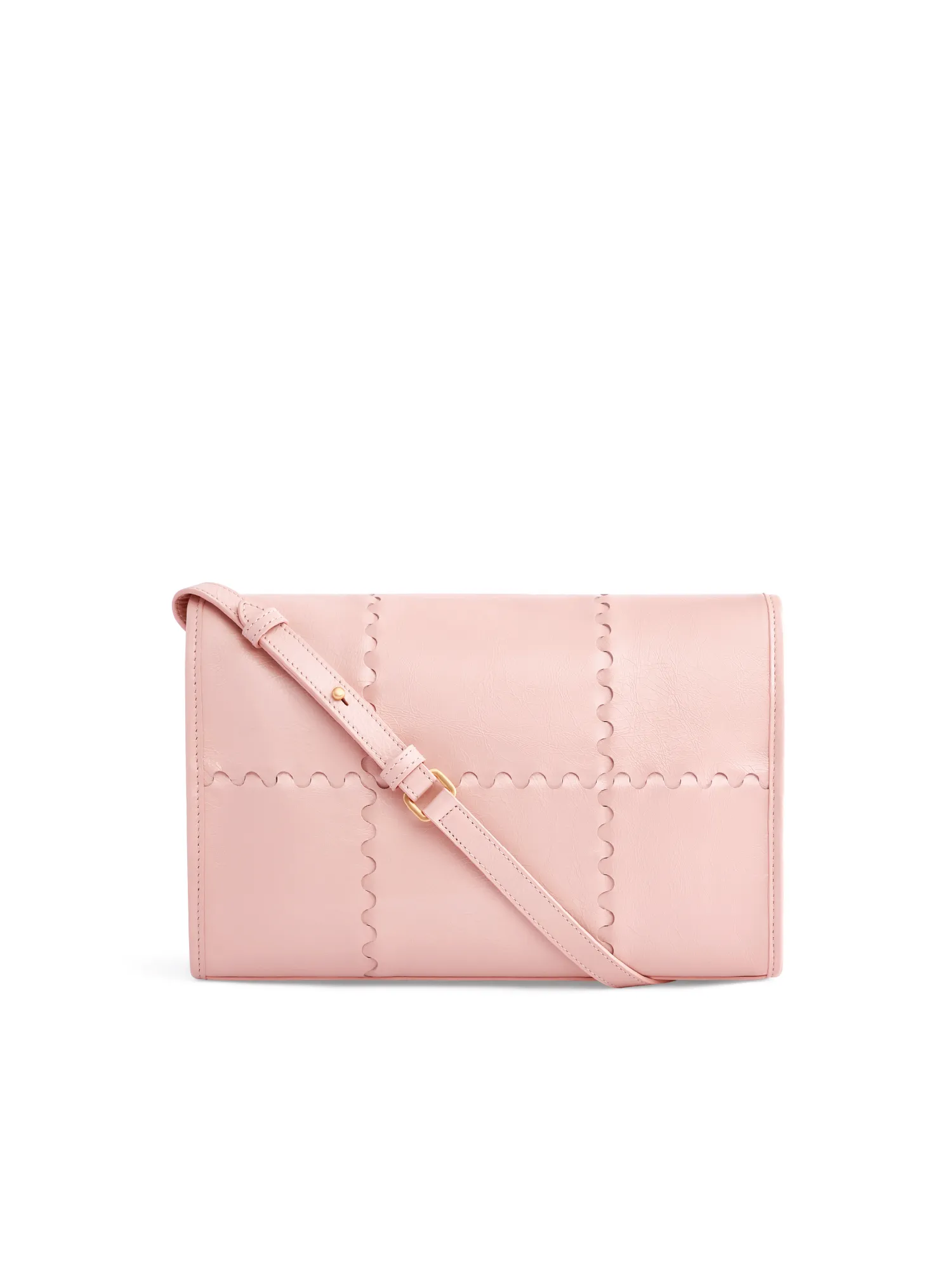 Mosaic Messenger Bag - Light Pink