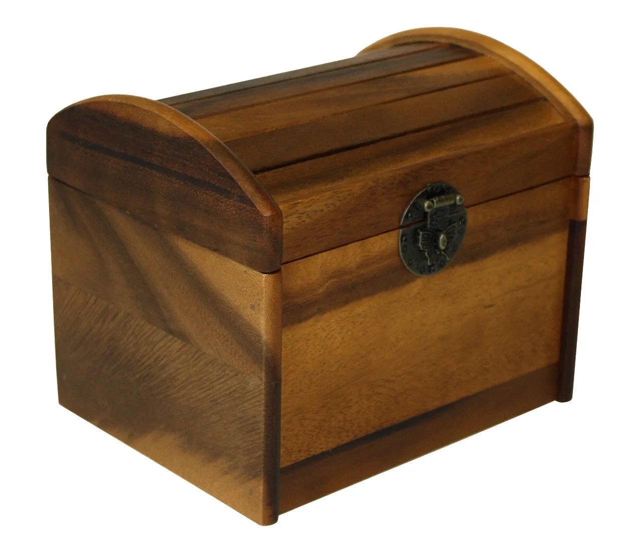 Mountain Woods Brown Acacia Hardwood Recipe Box - 7.5''