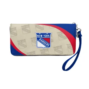 New York Rangers Curve Zip Organizer Wallet