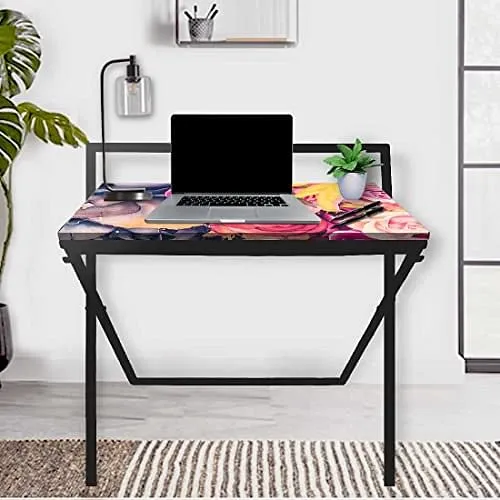 Nutcase Foldable Work Desk Laptop Study Table - Purple Floral