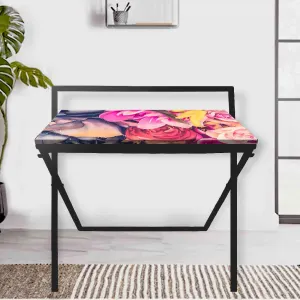 Nutcase Foldable Work Desk Laptop Study Table - Purple Floral