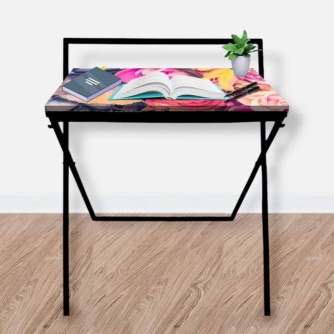 Nutcase Foldable Work Desk Laptop Study Table - Purple Floral