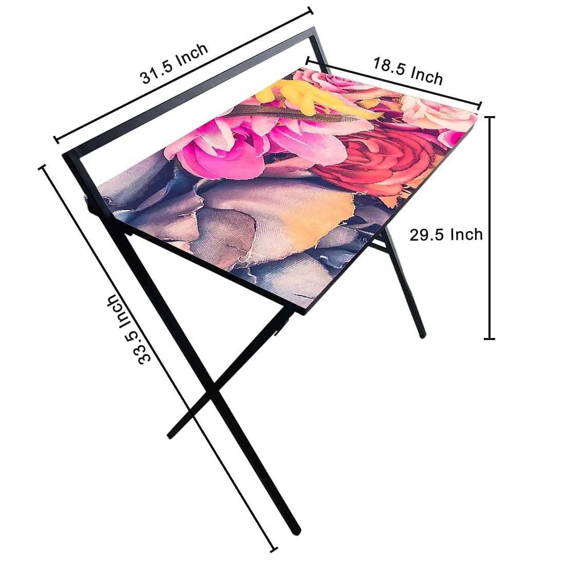 Nutcase Foldable Work Desk Laptop Study Table - Purple Floral