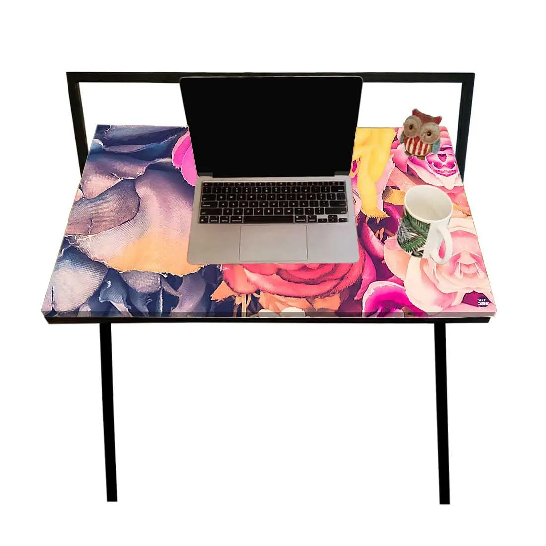 Nutcase Foldable Work Desk Laptop Study Table - Purple Floral