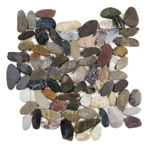 Ocean Stone Tiger Eye - Shaved Pebble Tile