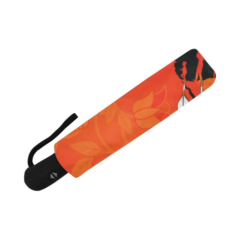 Orange Days Orange A feather for each Auto-Foldable Umbrella