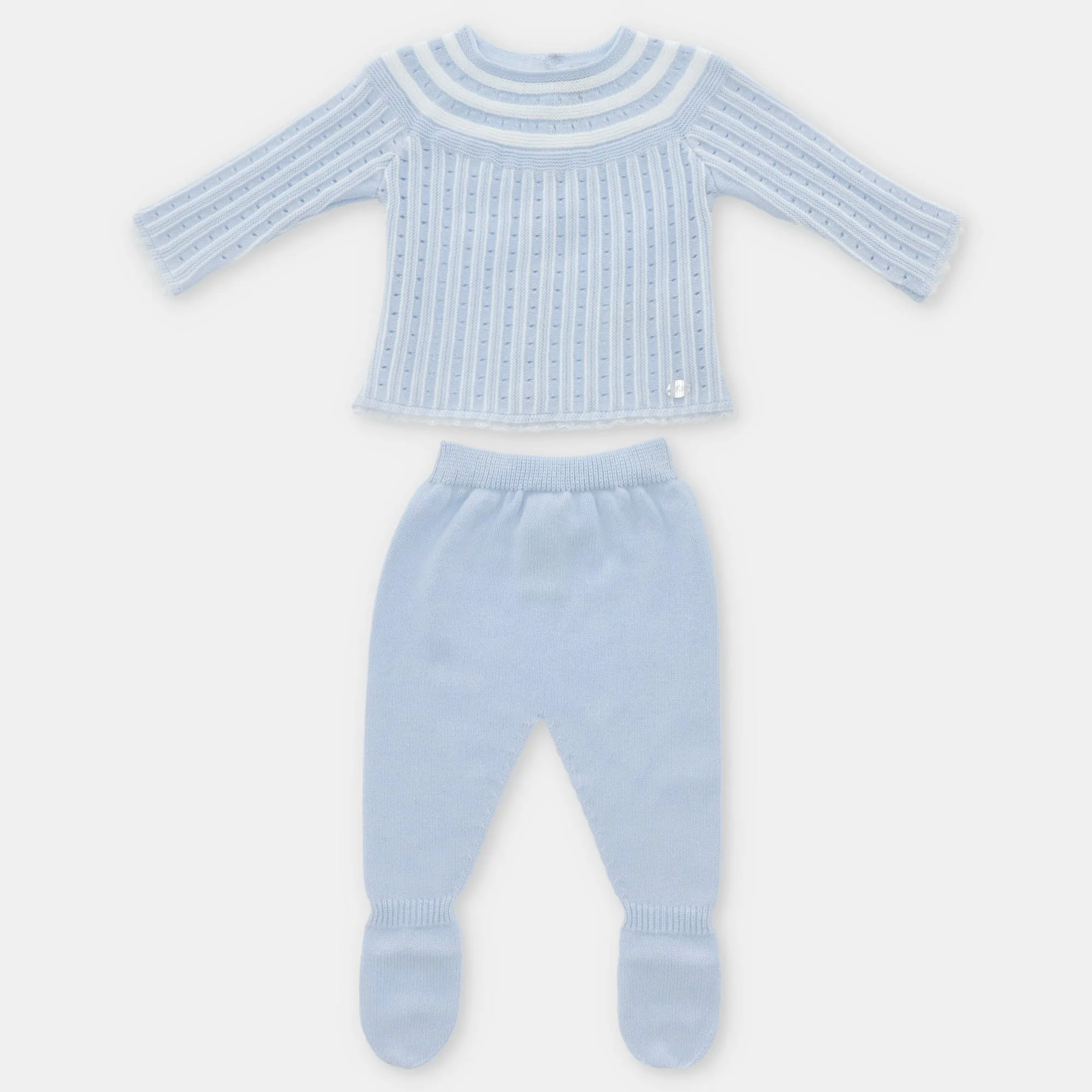 Pastel Blue Matching Knit Set