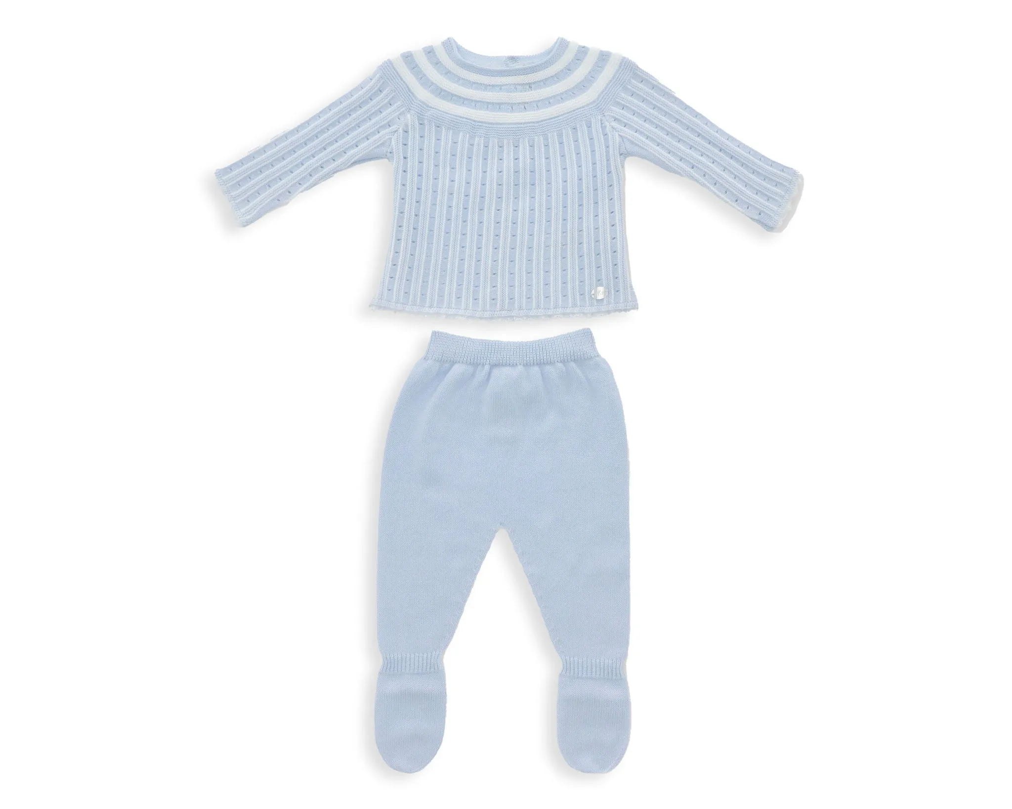 Pastel Blue Matching Knit Set