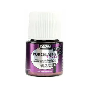 Pebeo Porcelaine 150 Ceramic Paint - Shimmer Wine