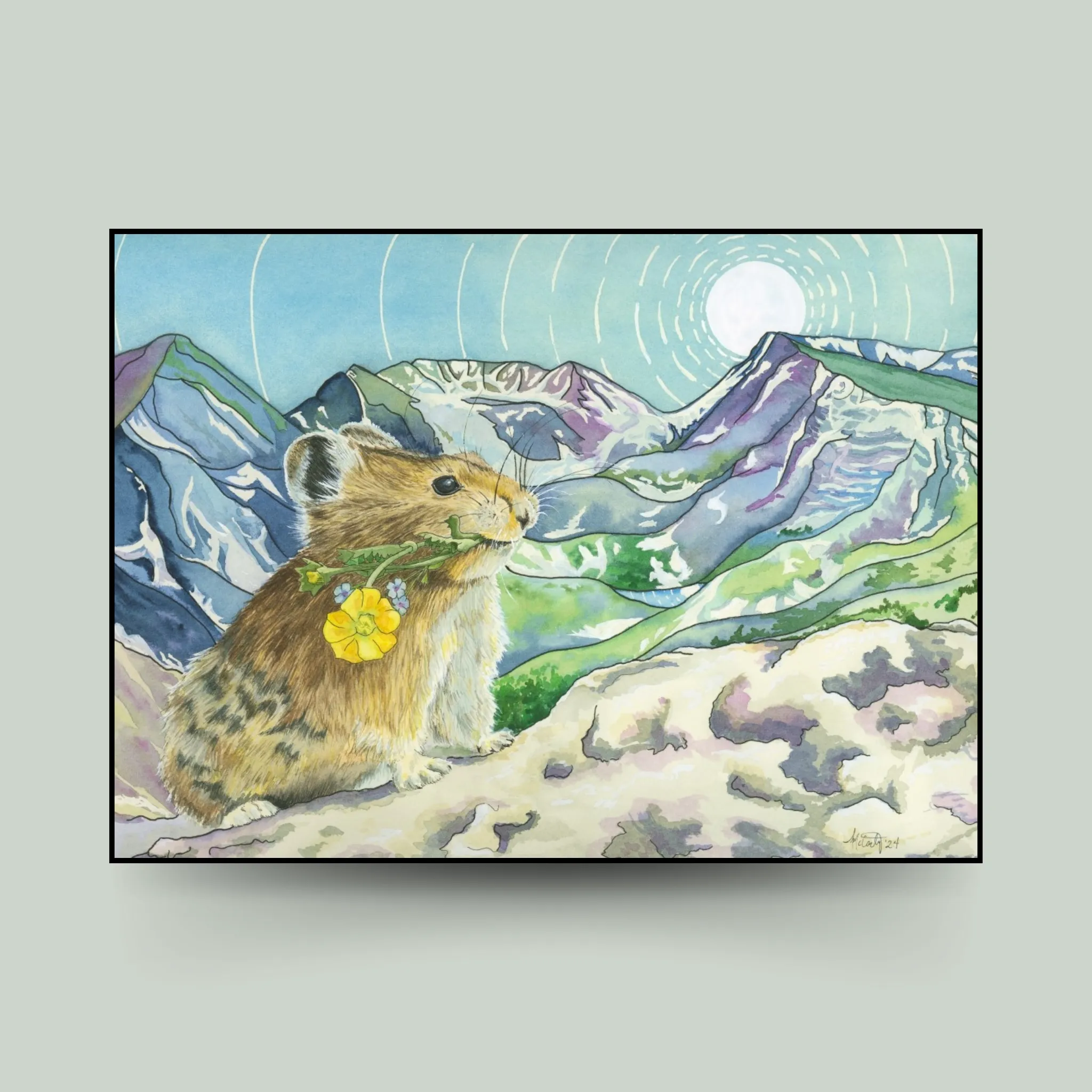 Peek Beyond the Pika Canvas Print