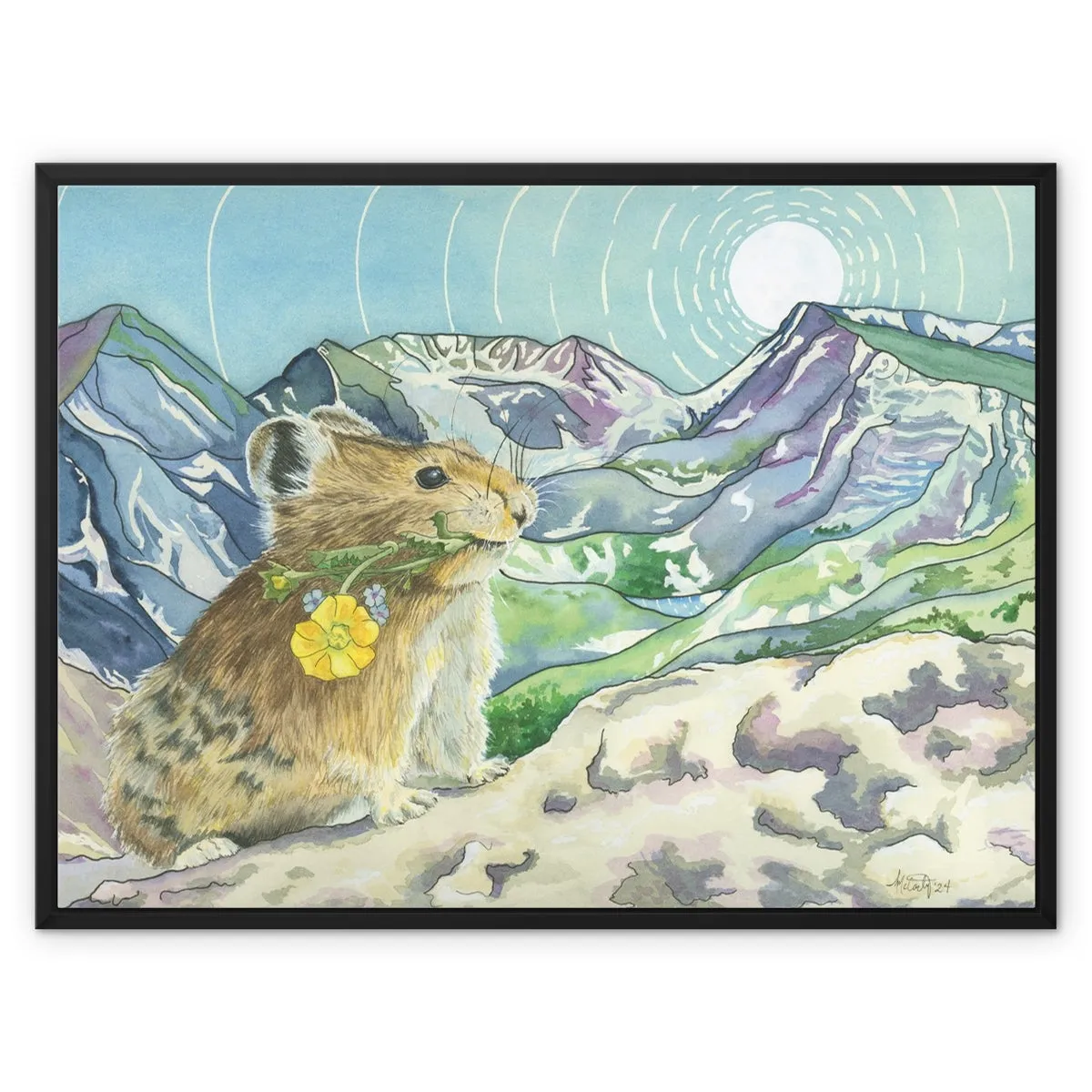 Peek Beyond the Pika Canvas Print