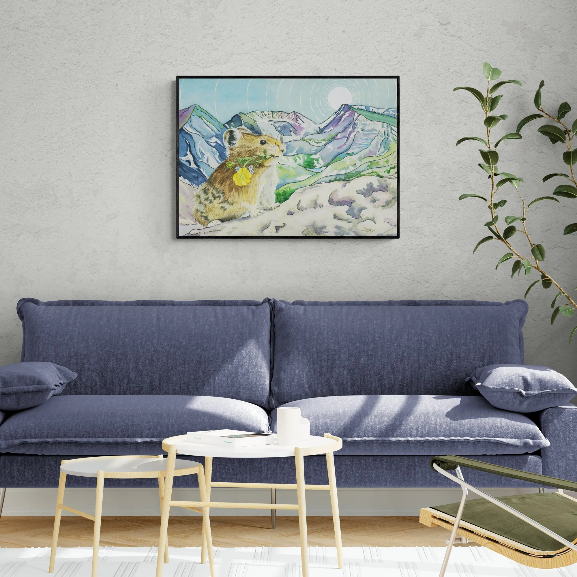 Peek Beyond the Pika Canvas Print