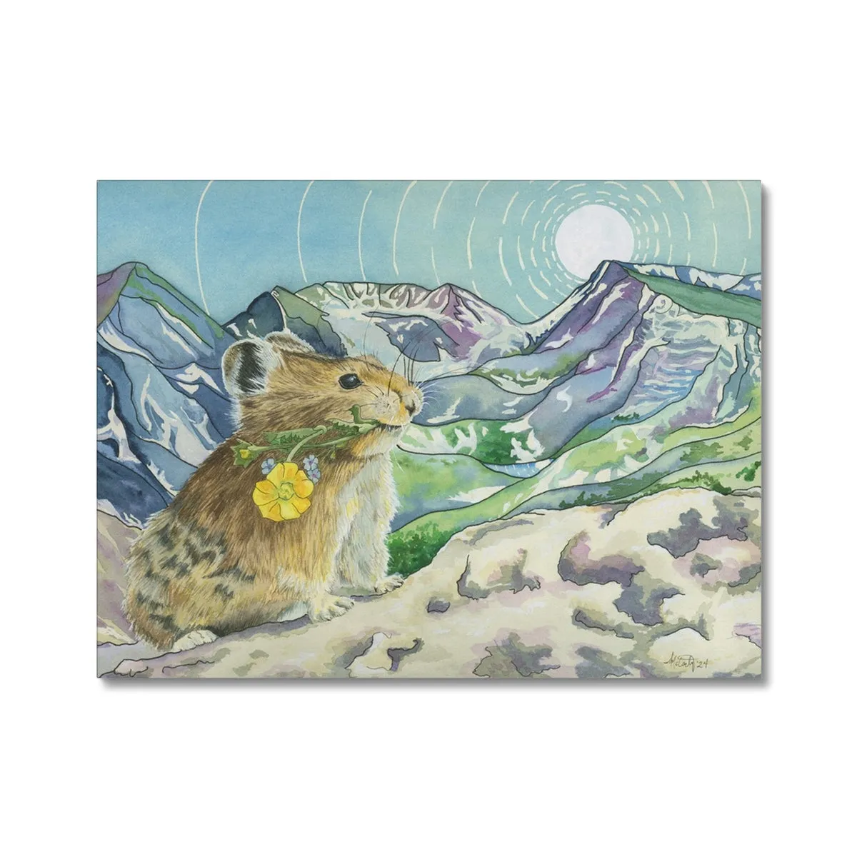 Peek Beyond the Pika Canvas Print