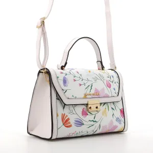 Pierre Cardin Christie Top Handle Handbag | White Floral