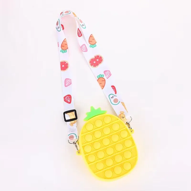 Pineapple Popper Fidget Crossbody Bag