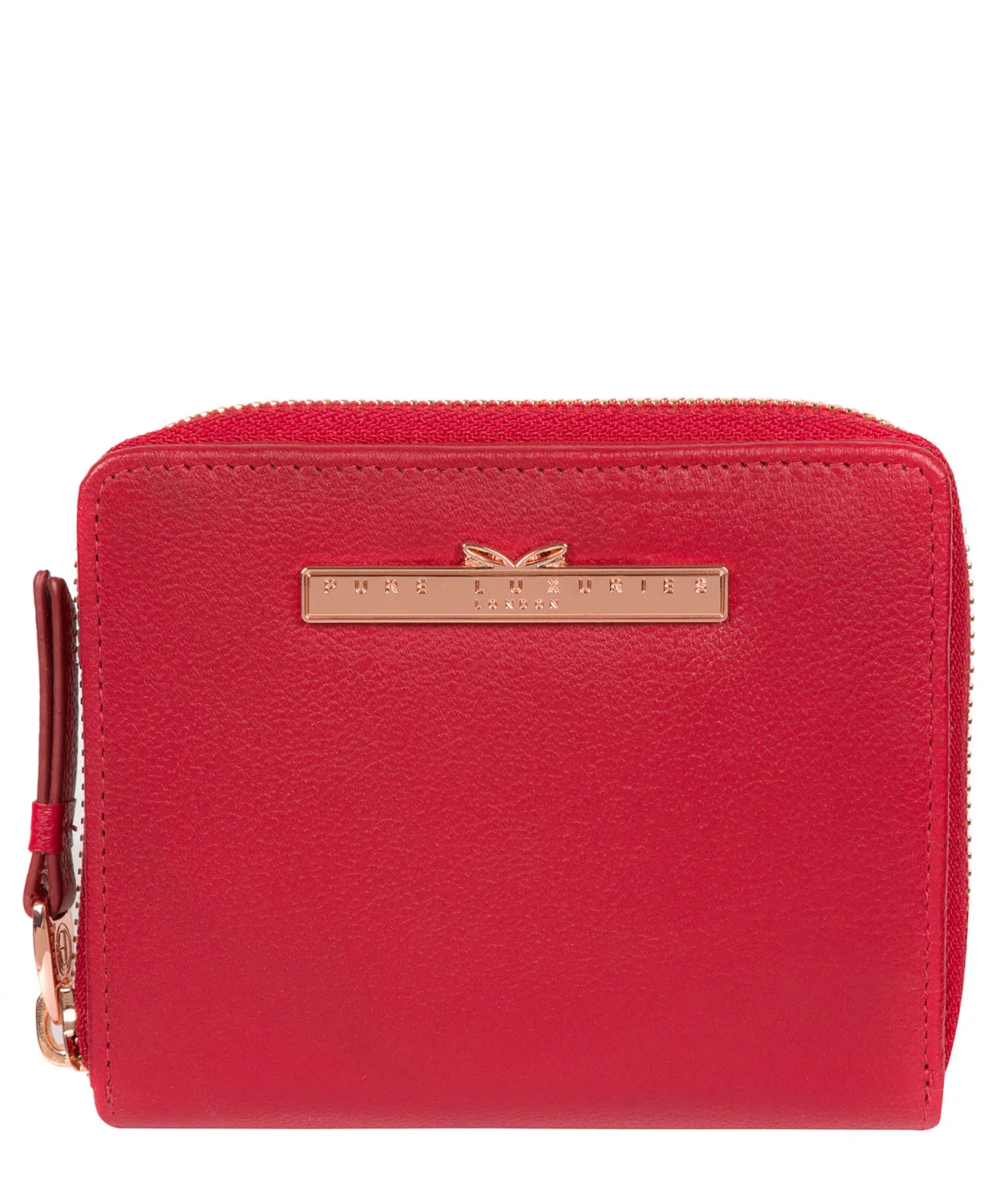 'Piper' Barbados Cherry Leather Purse