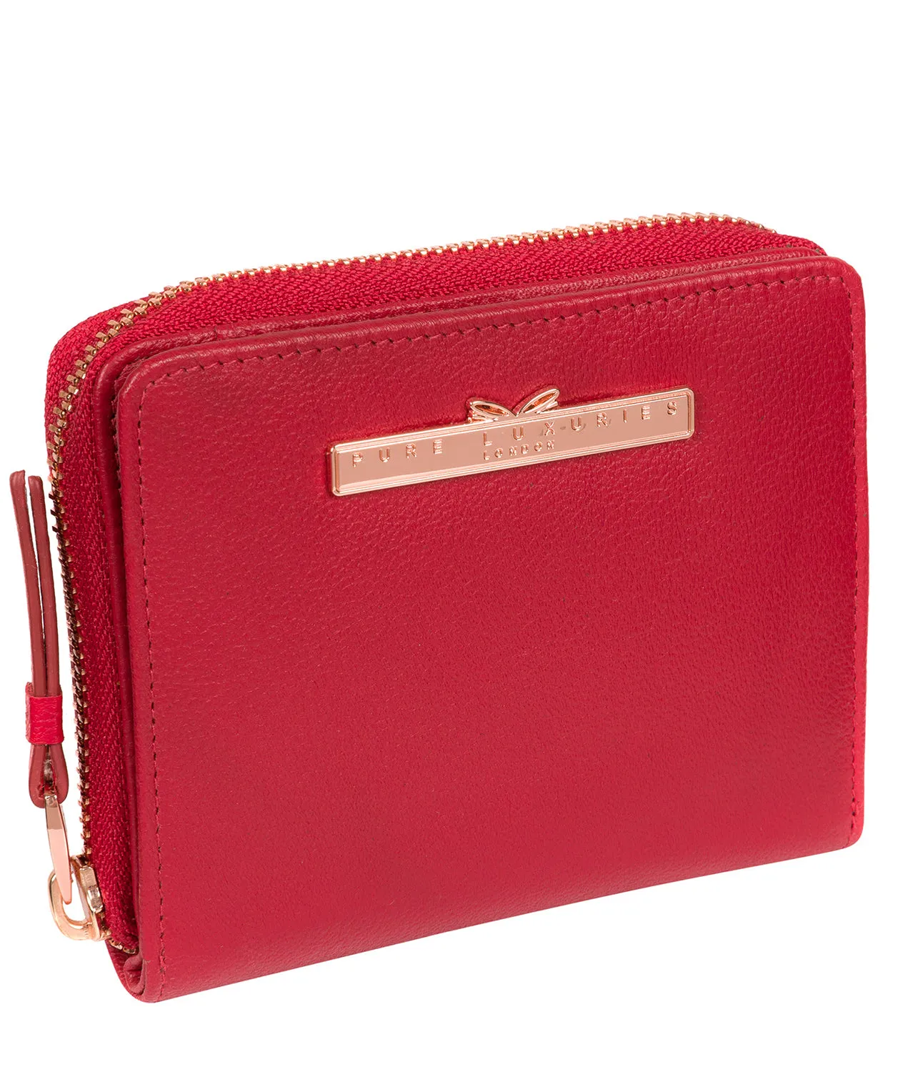 'Piper' Barbados Cherry Leather Purse