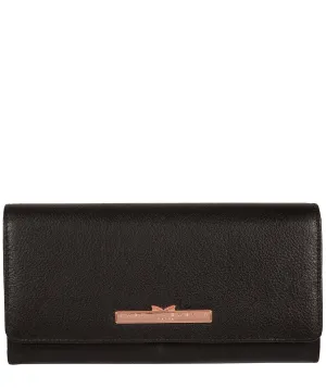 'Pipit' Black Leather Purse