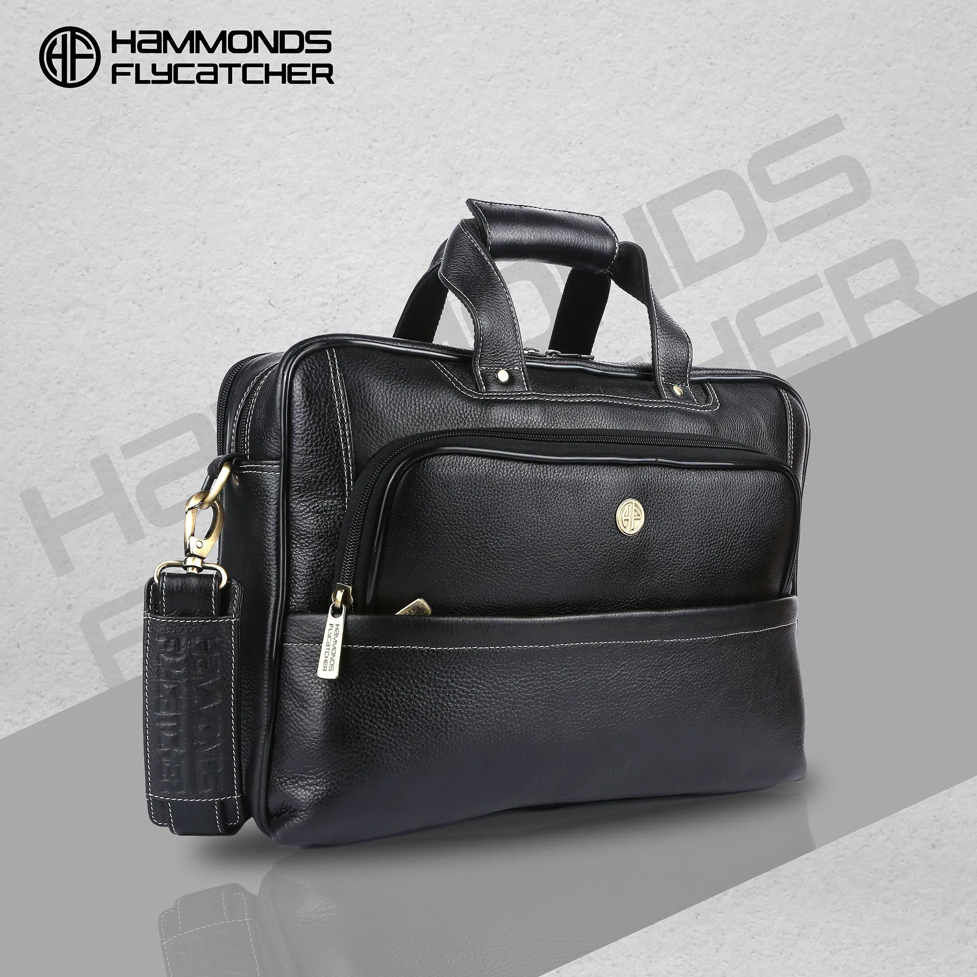 Premium Leather Laptop Side Bag for Men - Everyday Use - 1 Year Warranty