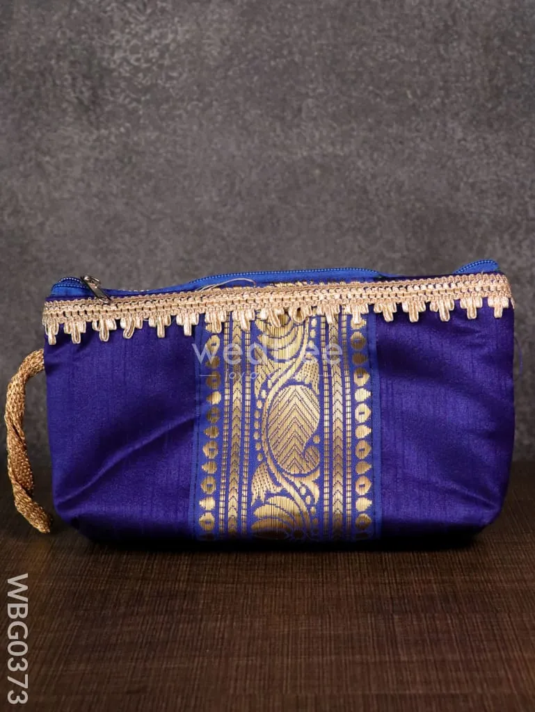 Purse with Mango Zari and Golden lace - WBG0373