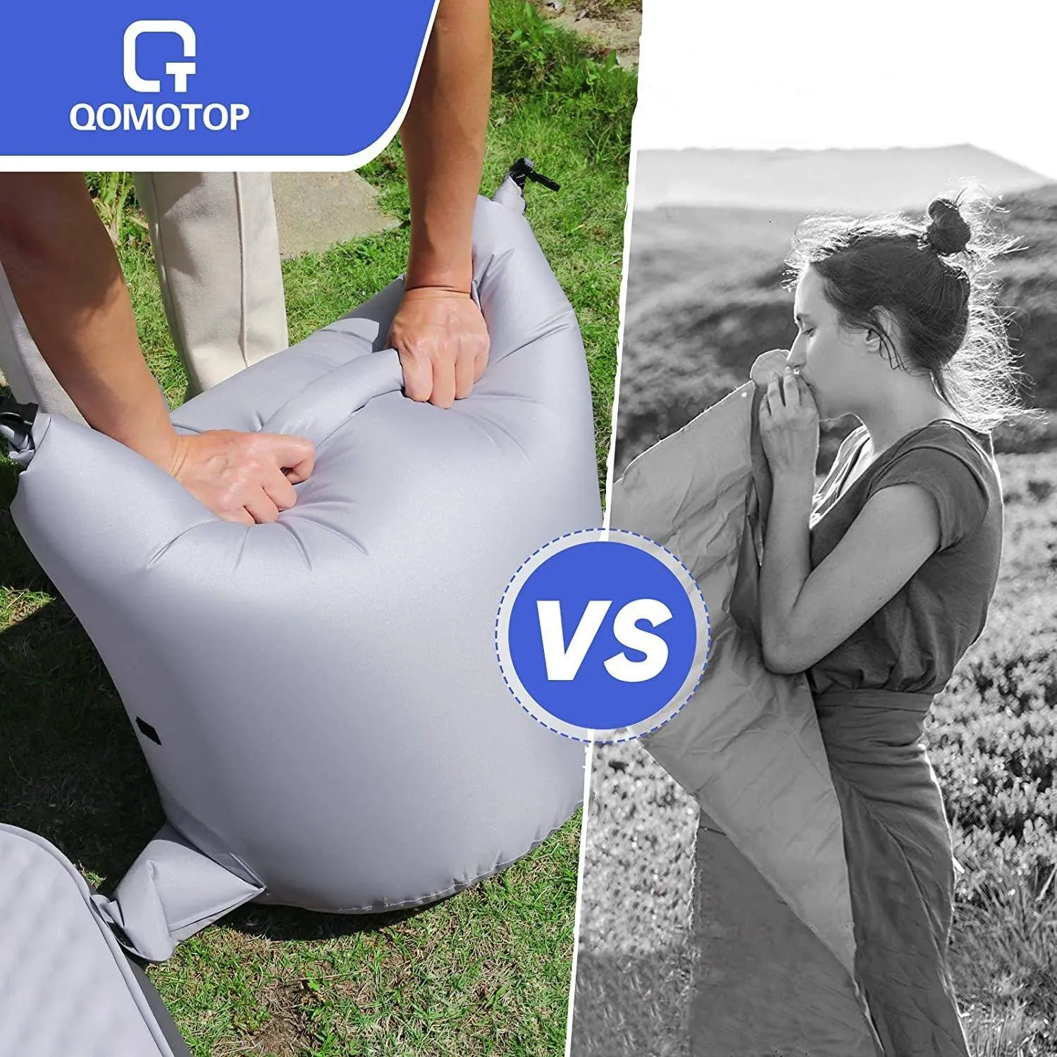 QOMOTOP Ultra Thick Self-Inflating Camping Mattress