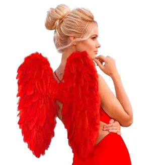 Red Foldable Feather Wings