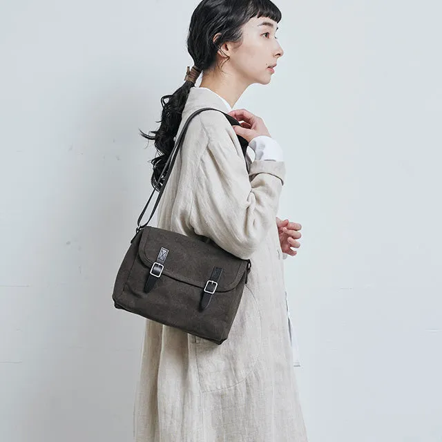 Small Shoulder Bag - Postal Mail Carrier Bag Design 2 / Olive -, Cross Body Bag