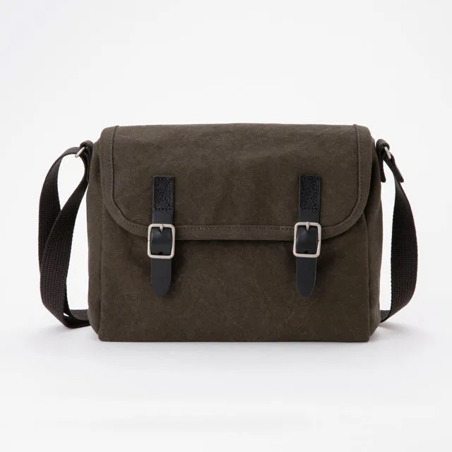 Small Shoulder Bag - Postal Mail Carrier Bag Design 2 / Olive -, Cross Body Bag