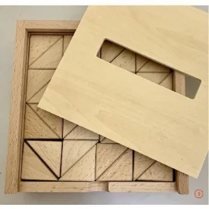 Small Wood Triangles - 36 pieces