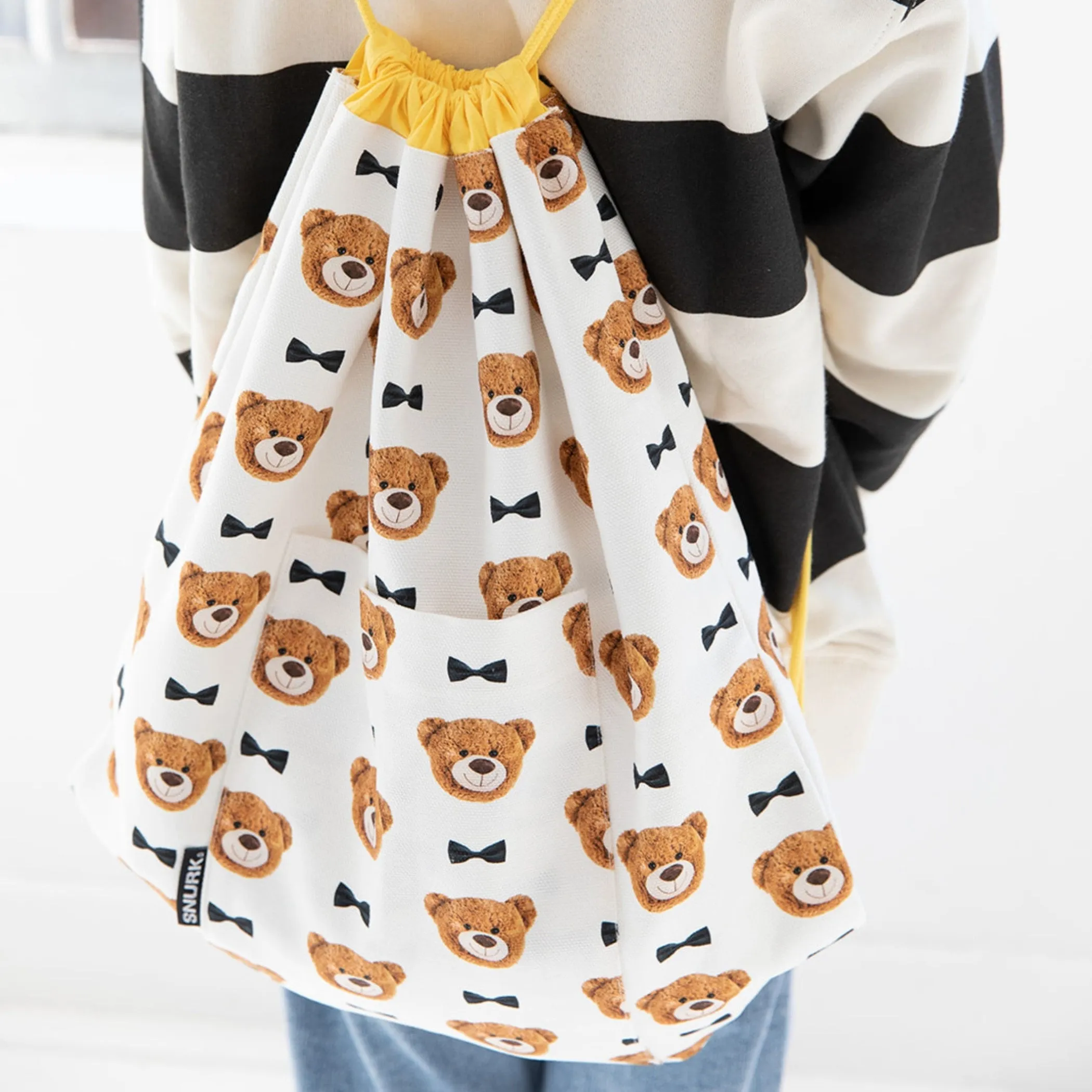 SNURK canvas backpack teddy