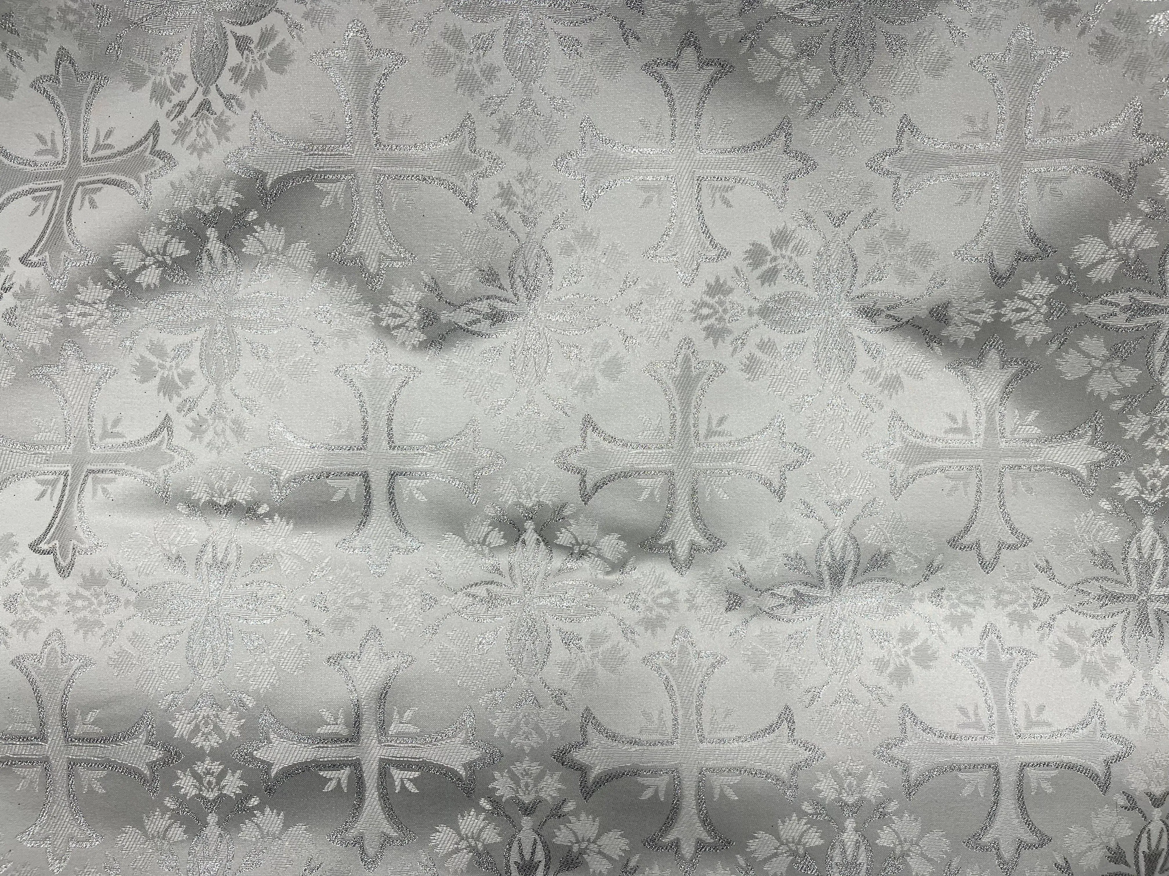 Spiritual Brocade Fabric - Design Cross