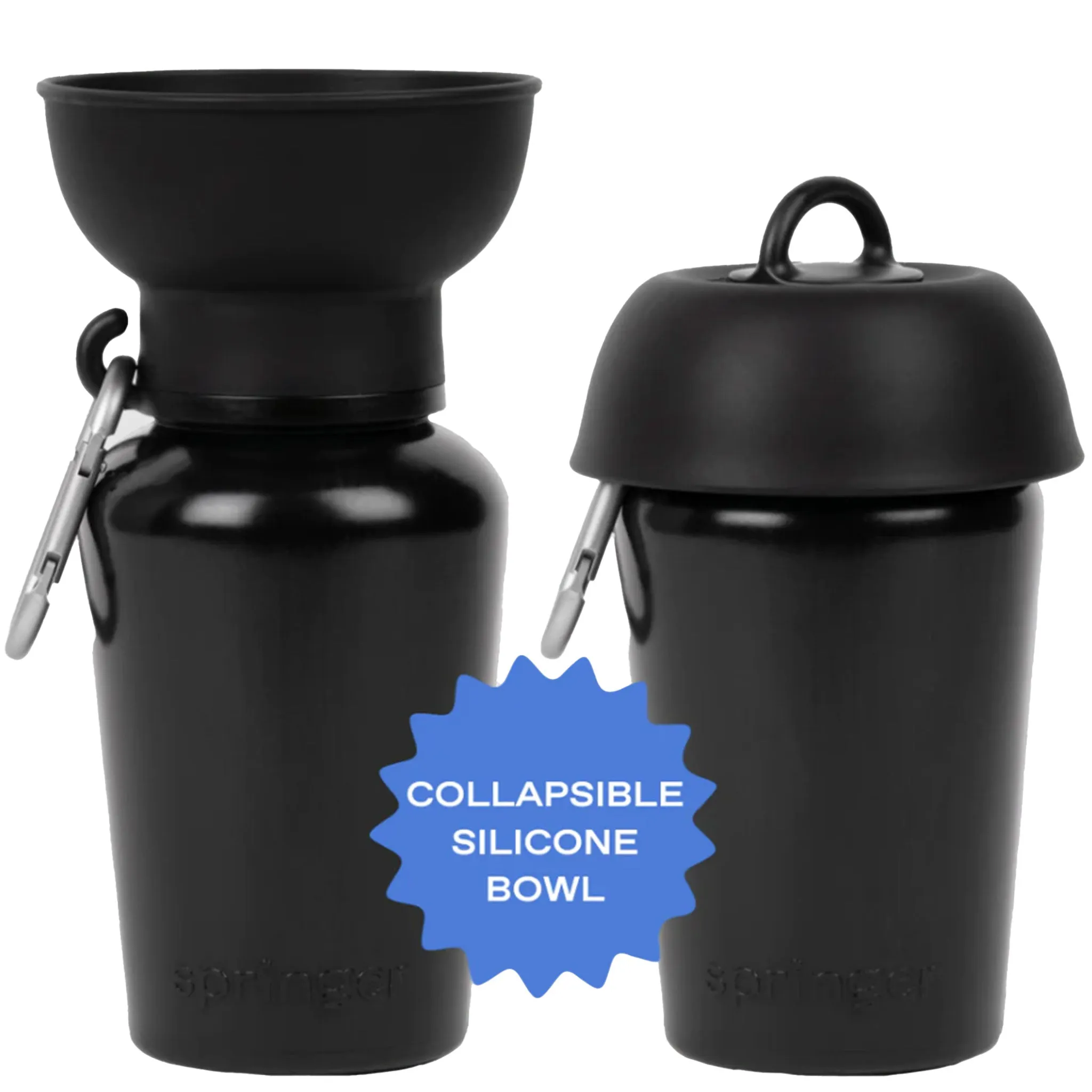 Springer Flip Travel Bottle 20 oz - Black