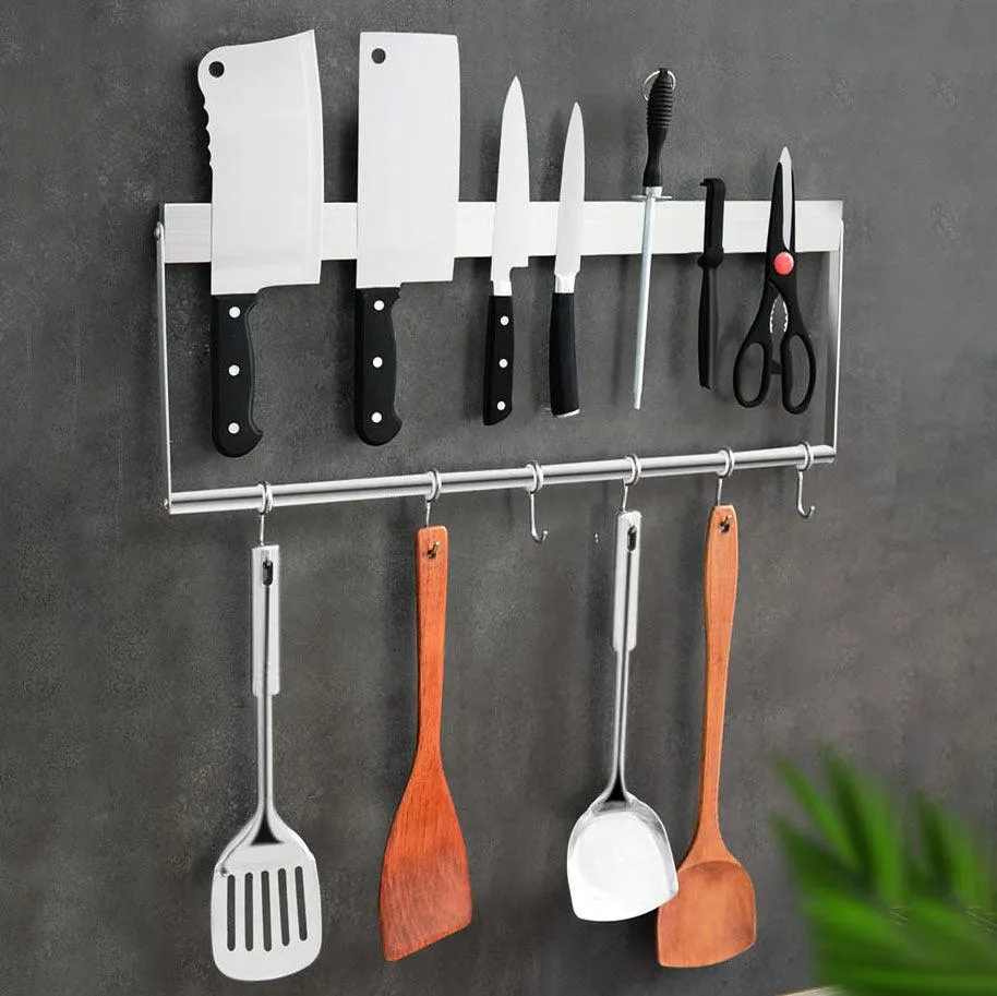 Stainless Steel Knife Organizer Rack for a Tidy Kitchen